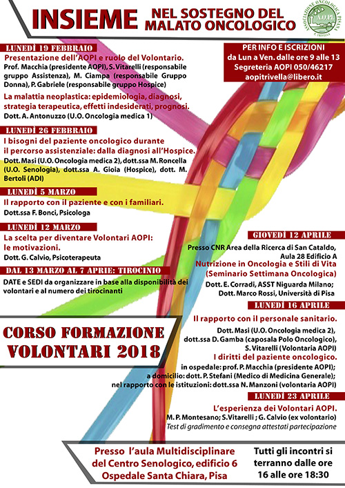 Corso volontari 2018